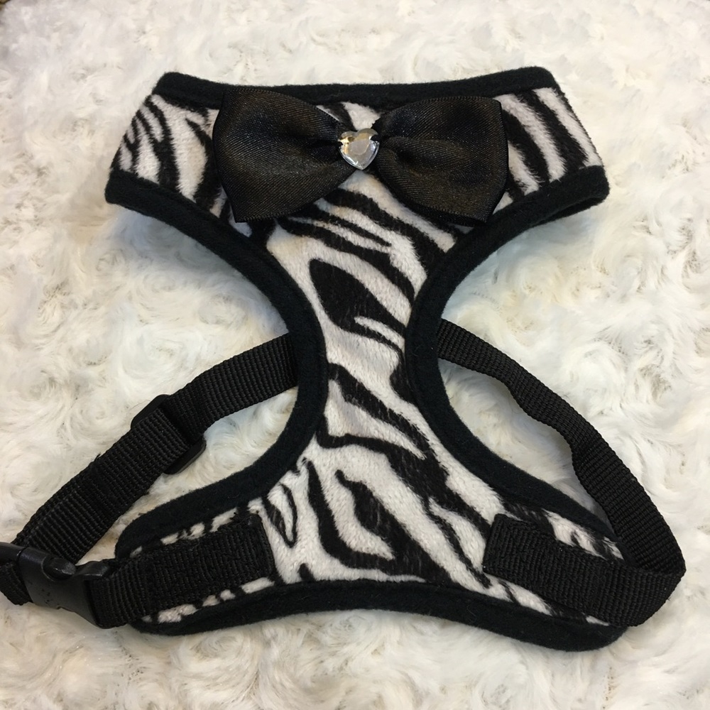 Lulu Pink Zebra Print Dog Body Harness size XS🌹
